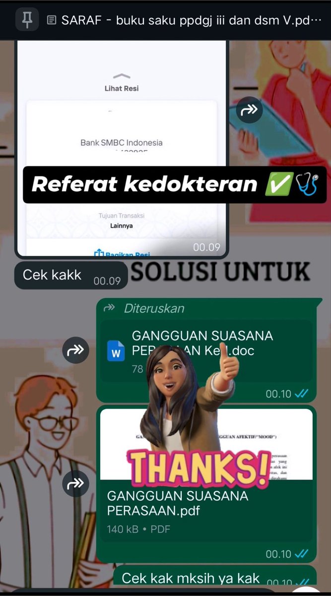 squ86515's tweet photo. Pusing TA yuk kelarin dn konsultasikan sekarang!! 
Open 24 pengerjaan skirpsi kedokteran all kesehatan 🩺💊 bergaransi sampai acc hrga nego byar akhir. 
Wa https://t.co/PzKkgCTnAH

#jokiskripsi  #jokifk #jokitesis #jokitugas  #zonauangㅤ #sallandık https://t.co/ONnk6sL9wH