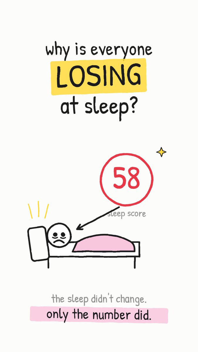 littledotknows's tweet photo. The one thing you make WORSE by trying to be good at it. 🛏️📉 Your sleep score might be the reason you feel tired.

#sleepmaxxing #sleeptok #sleepscore #orthosomnia #wellnesstok #ouraring #psychology #burnout #mentalhealth #restnotstress https://t.co/mzDJS4n8IG