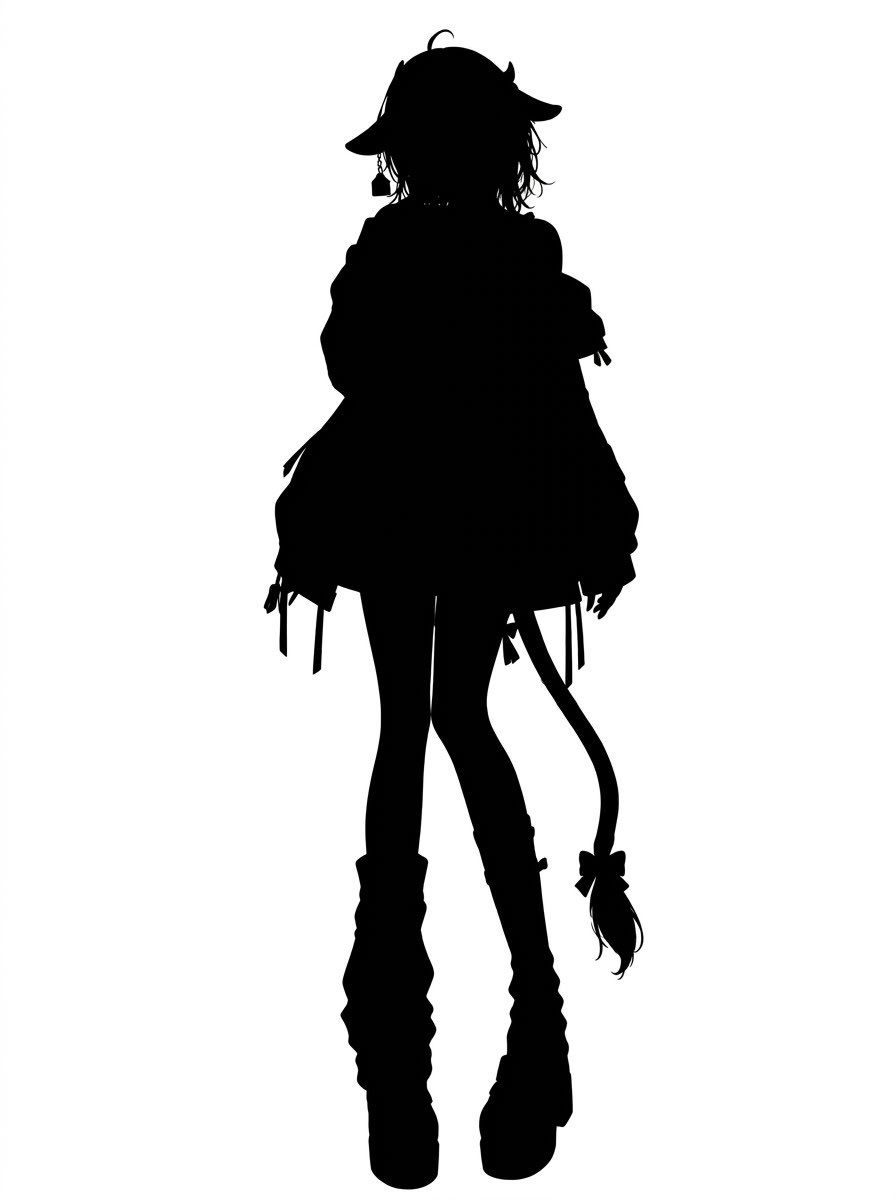 usidazo0426's tweet photo. 今日配信ができないお詫びですが、、、
うっしーお姉さん立ち絵のシルエットを公開しておきます✨️
体調が整ってから配信するので！！ https://t.co/qYSn20IvCO