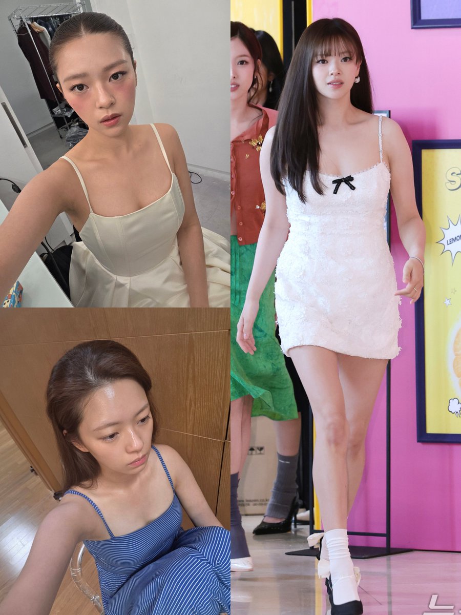 yoopuiipuii's tweet photo. from jeongyeon wanting to try on a dress that she thought was so pretty (with her eyes gleaming 🥹) to jeongyeon wearing pretty dresses all the time, at work and off-work 🥹 https://t.co/aaUSNpcGZG