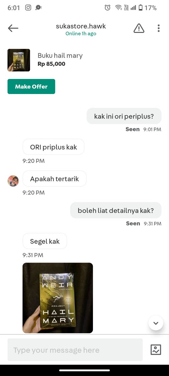 kiraadnri's tweet photo. beginilah kira² isi chat aku dgn sellernya. kalau ternyata bukan nipu nanti aku hapus. aku suspicious aja... https://t.co/pXslZ2EsKx