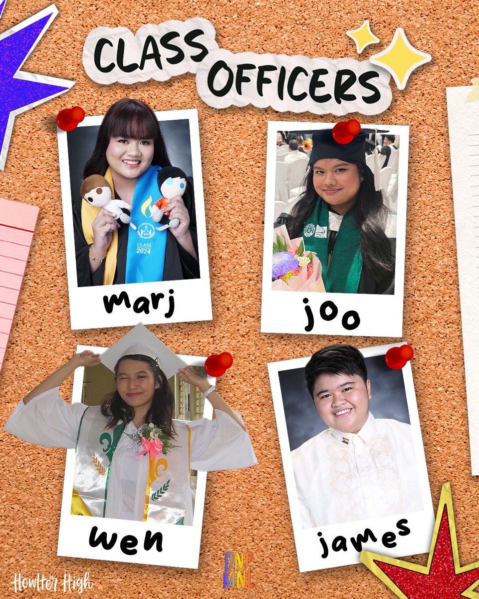 DanAndPhilMNL's tweet photo. Meet your class officers for this year's #HowlterHighCSE! ππ
ποΈ @softboyhowell
π @phangerines
π @junimophan
ποΈ @GAYPHlL
#DNPMNLCSE2026 https://t.co/geVcK38bhJ