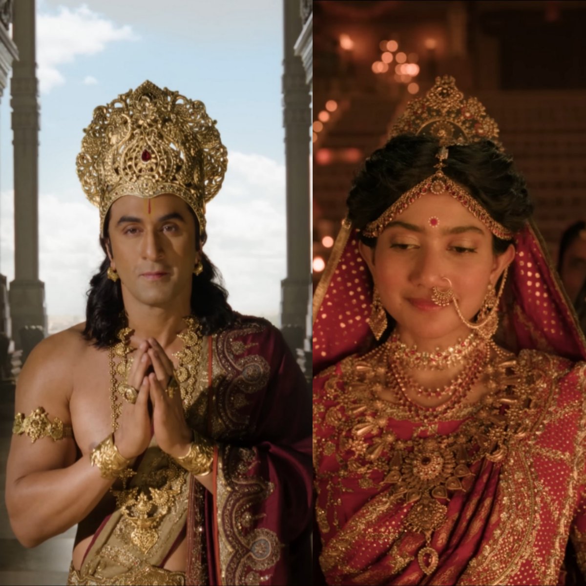 rathor7_'s tweet photo. can we all agree on this...

Rashmika and Vijay's wedding styling was better than this Ramayana https://t.co/1ql6OzhNK1