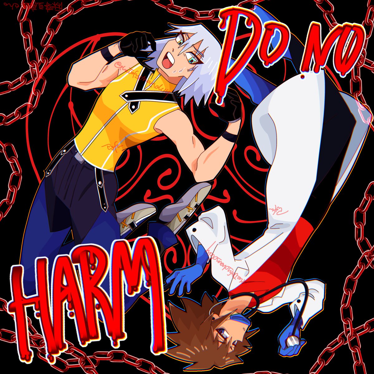 i_am_tofu_chan's tweet photo. ❤️ PROMISE ME THAT YOU WILL DO NO HARM ❤️

Based on Snapcube’s KH fandub!!

#kingdomhearts #soriku #sora #riku https://t.co/teg2kLl201