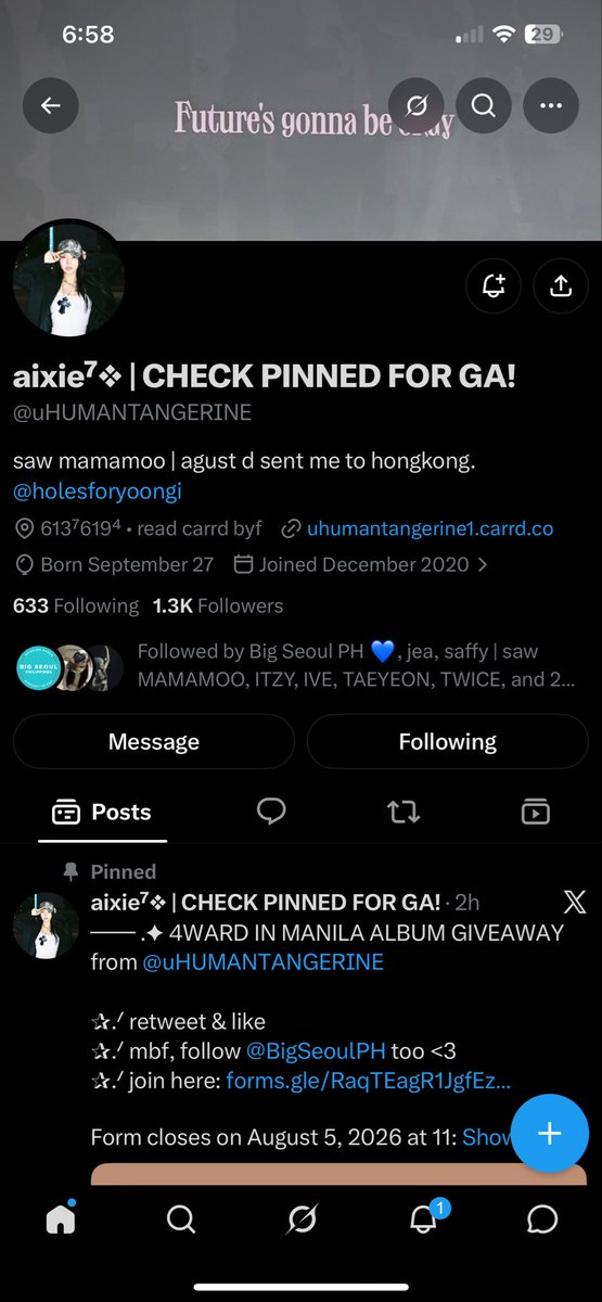 Lizzyluch12's tweet photo. @uHUMANTANGERINE @BigSeoulPH Kamsahamnida 4X4Ever https://t.co/z4zon1FA4p