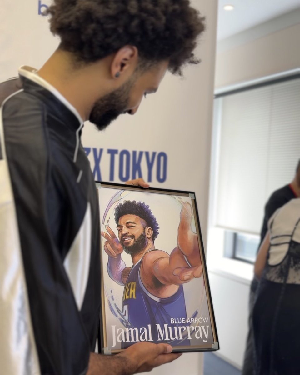 mqdiner's tweet photo. 私もジャマールにイラストをプレゼント！
Thank you, @BeMore27 
#NBA3xTOKYO #NewBalance #NBBasketball
@NBAJPN https://t.co/VDWbflmcqQ