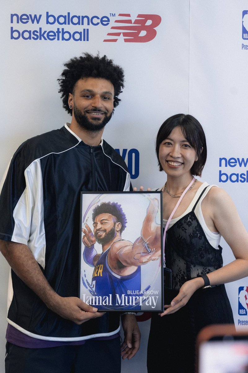 mqdiner's tweet photo. 私もジャマールにイラストをプレゼント！
Thank you, @BeMore27 
#NBA3xTOKYO #NewBalance #NBBasketball
@NBAJPN https://t.co/VDWbflmcqQ