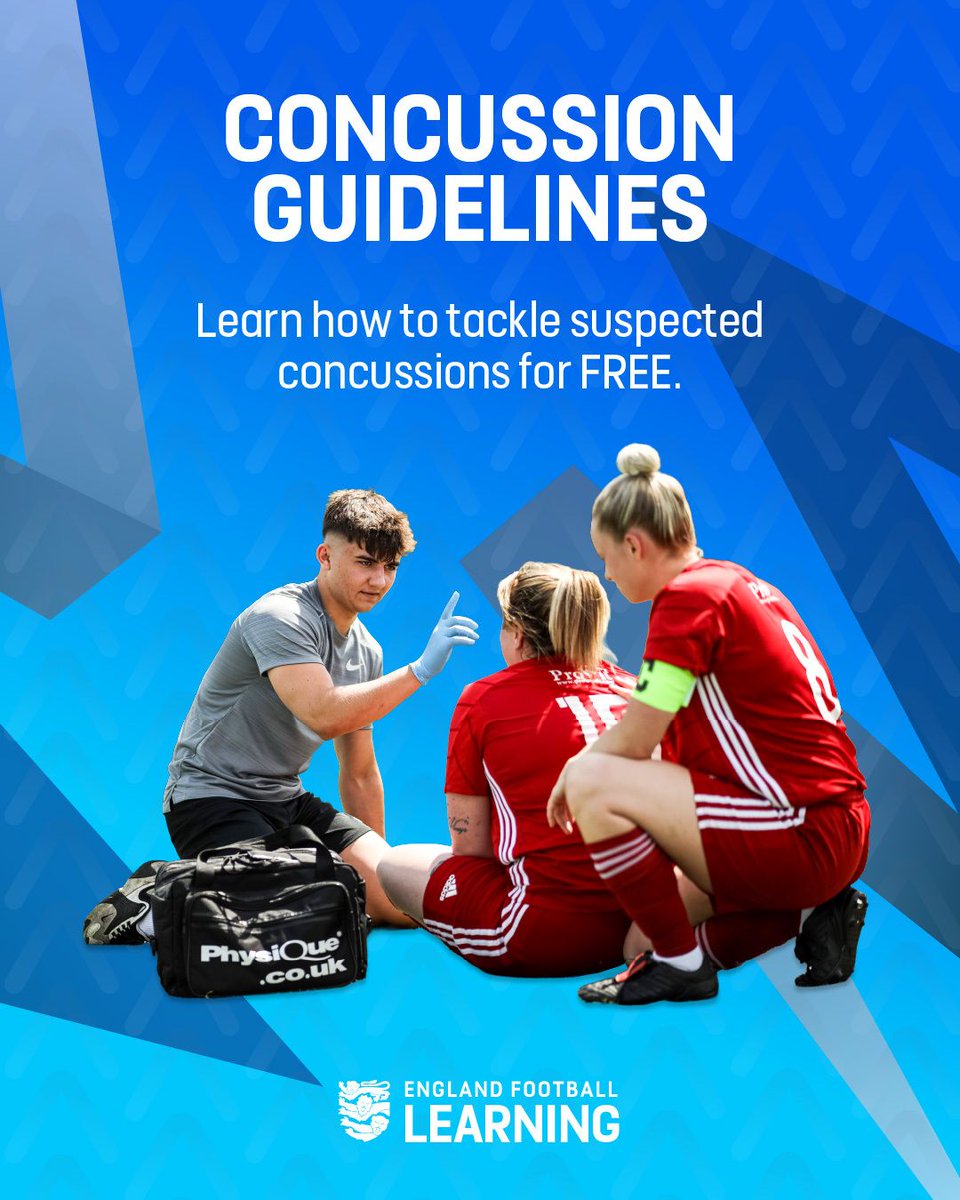 CumberlandFA's tweet photo. A knock to the head isn't something to ignore.

Learn how to recognise concussion, manage it correctly and support a player's safe return to football with our free online module.

Start learning today 👇

https://t.co/ngD4Icvlch https://t.co/OHYBC8sHrz