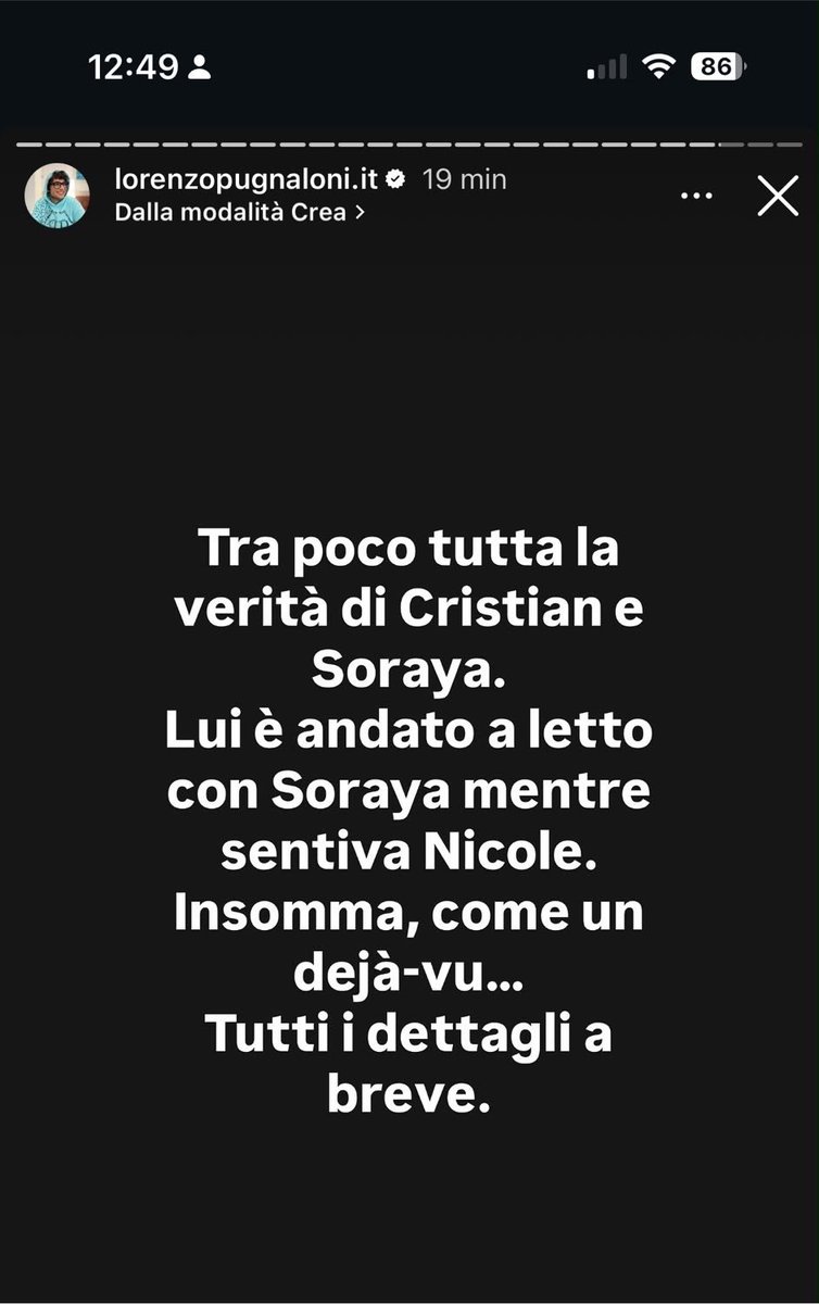 _nohg's tweet photo. mo inizia la campagna di odio verso Cristian da Lorenzo Pugnaratto 

Cristian ha detto esplicitamente ieri sera a Soraya che Nicole fosse al corrente del rapporto avuto durante l’incontro 

#temptationisland https://t.co/m59FfgvazK