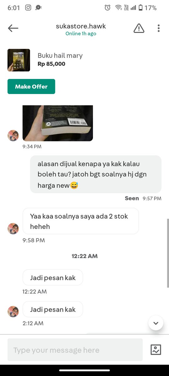 kiraadnri's tweet photo. beginilah kira² isi chat aku dgn sellernya. kalau ternyata bukan nipu nanti aku hapus. aku suspicious aja... https://t.co/pXslZ2EsKx