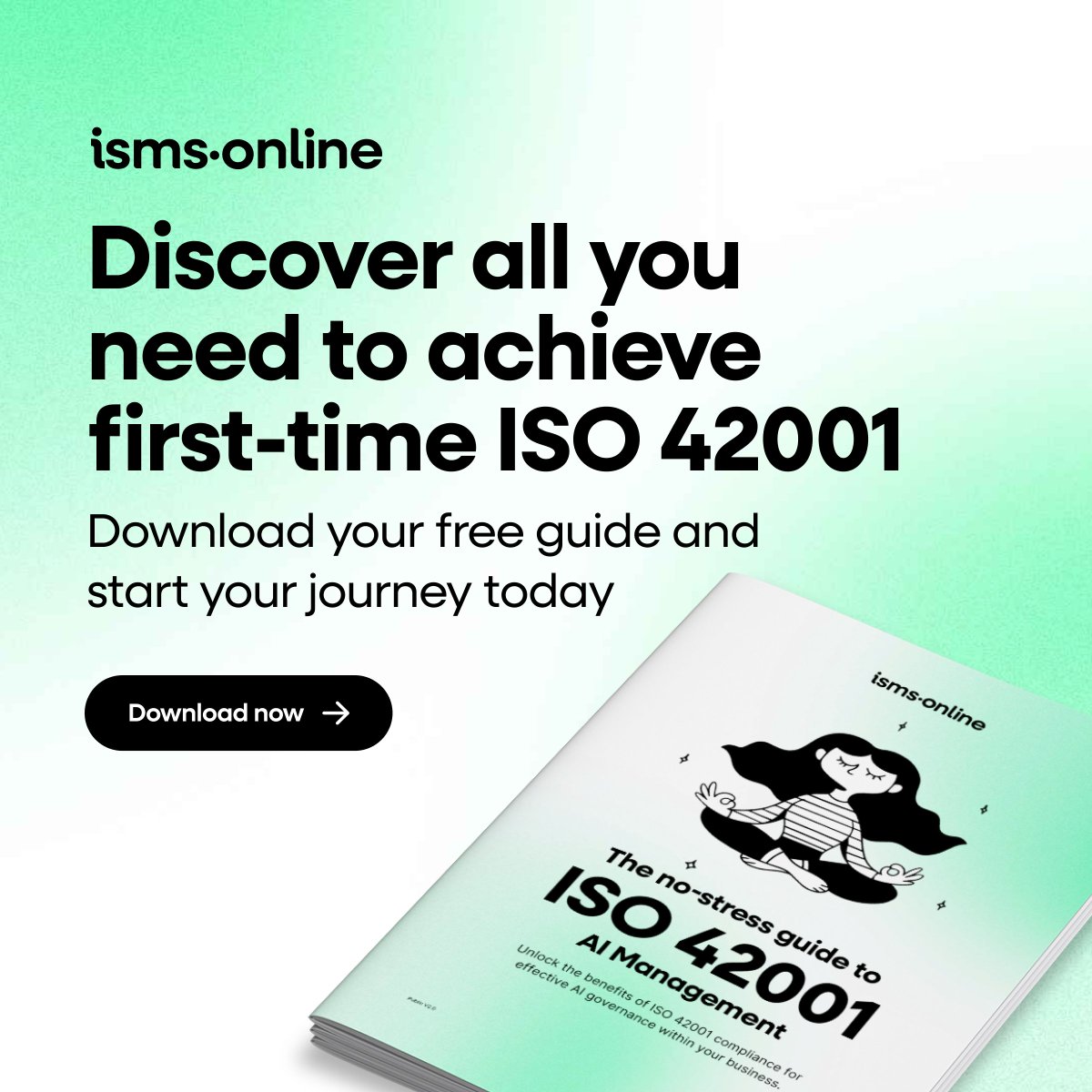 isms_online's tweet photo. Are you looking to ensure that the way you implement #AI systems within your business is sustainable and aligned with global regulations? Our guide provides a deep dive into the world's first standard for AI management, #ISO42001. Get your guide: https://t.co/9gaOgOLlAq #AIWeek https://t.co/P4YqkomFzZ
