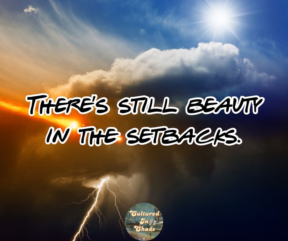 CulturedInChaos's tweet photo. Setbacks aren’t the end of the story, they’re part of the masterpiece. There’s still beauty here. 
The sun always breaks through eventually. 🌅⚡

#MorningMotivator
#CulturedInChaos
#MorningMotivation https://t.co/e5nxkJYTkc