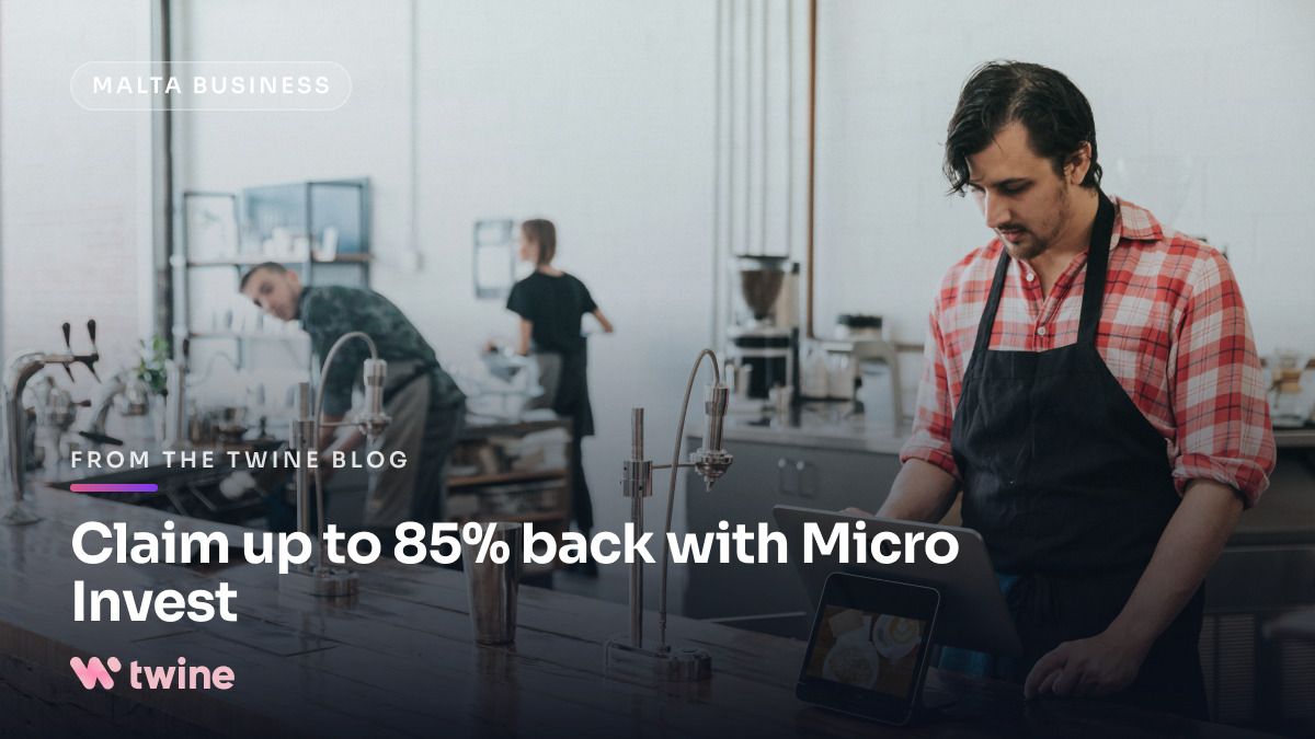 twinepos's tweet photo. Malta's Micro Invest scheme covers software — including the first 12 months of a POS subscription. 65% back as a tax credit, 85% in Gozo. Most owners assume it's only for machinery. https://t.co/h3LKDWVdal https://t.co/33onsVehrT