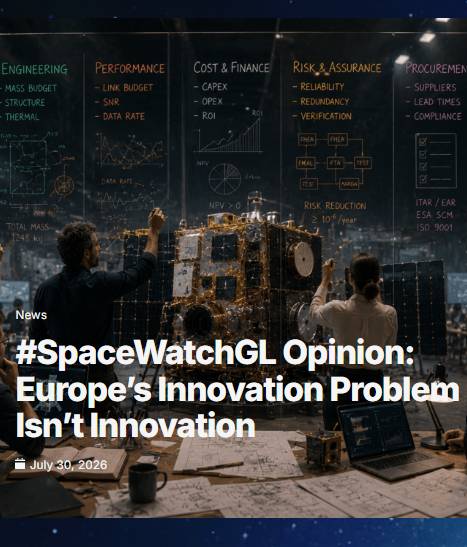 SpaceWatchGL's tweet photo. Europe’s Innovation Problem Isn’t Innovation

Judith Delany analyzes why #Europe's #space sector excels at creating projects but struggles to transition them into market products.

🔗 Read on the SWGL website

#SpaceWatchGLOpinion https://t.co/5RXm7sVBDO