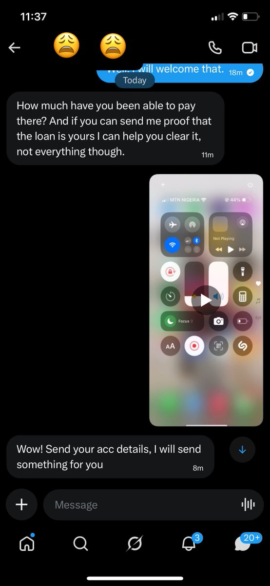 iam_Mardiyyah's tweet photo. I posted about my Overdue loan of 9.6 Million on X and I got this DM this morning 😭😭😭😭😭❤️❤️❤️ https://t.co/LQdNuLzbZw