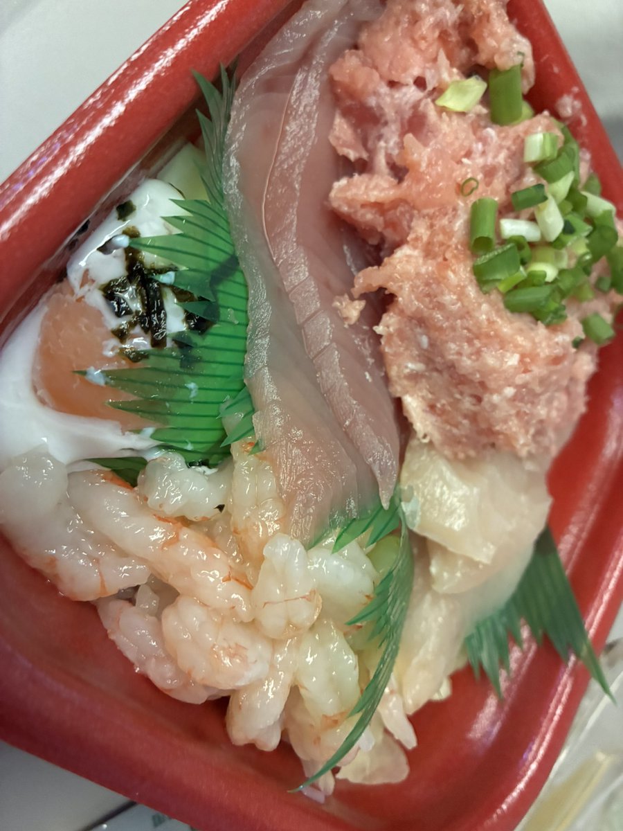 srsd_d's tweet photo. 昨日、新幹線の中で仲良く食べました🐟
海鮮丼好き🫶 https://t.co/Ibvmtt4Svd