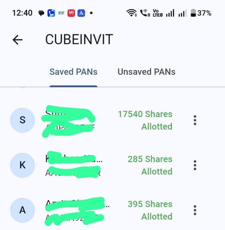 CAnkurBansal's tweet photo. CUBE INVIT 🙂
BEST OF LUCK 🤞
#IPOs #IPO #IPOListing
#SME #ipoallotment
#IPOListing
#SMEIPO #IPOALERT
#INDOIPO
#INDOMIM
#CUBEINVIT https://t.co/JWxpDjBHxC