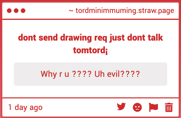 tordminimumingg's tweet photo. i. am. the. evil.... beware...
#evil https://t.co/PyyywbDPDZ