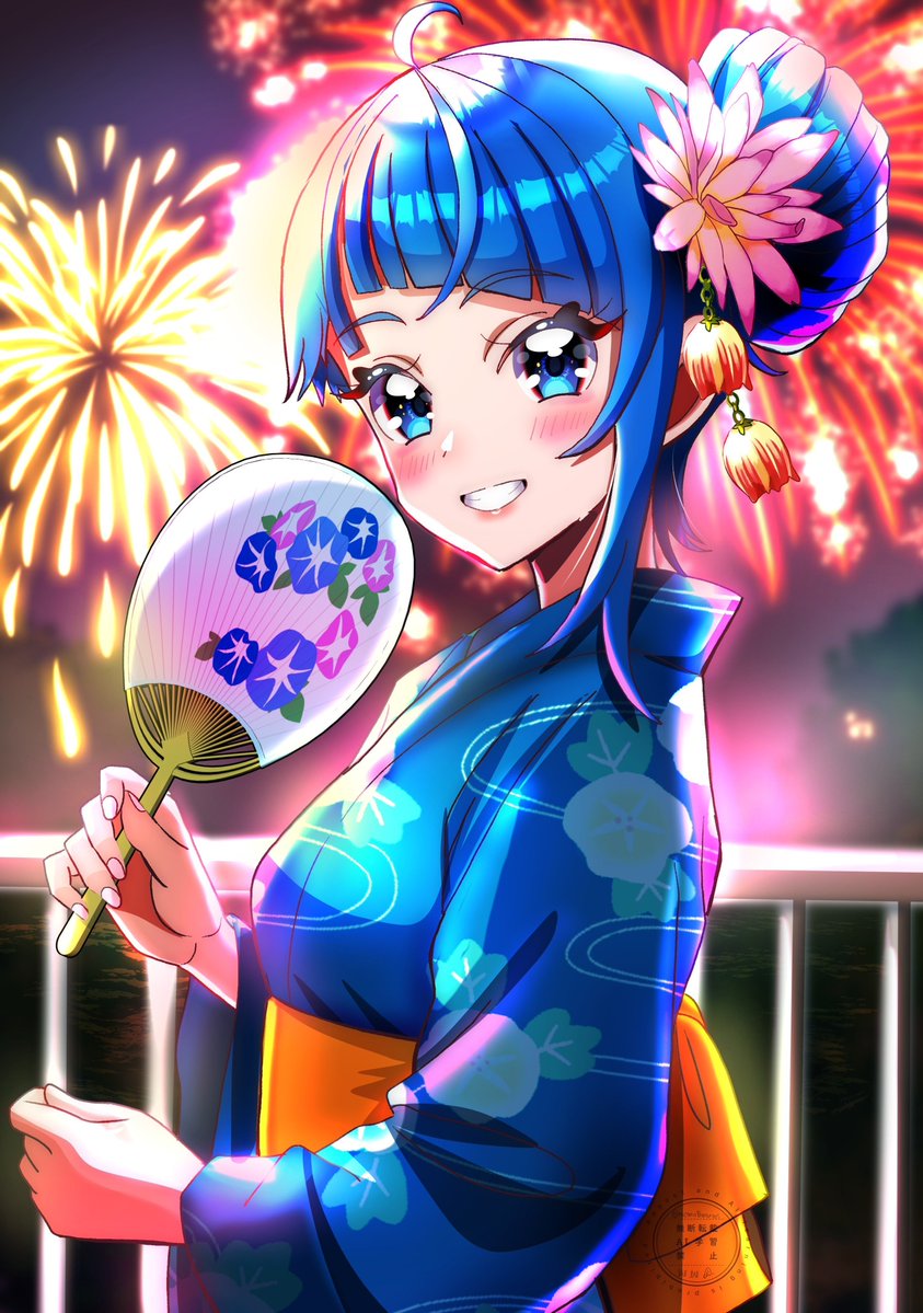 momotarouooi's tweet photo. ｢花火、すごい綺麗ですね。｣
1186日目 #precure https://t.co/QLYQQp9RGi