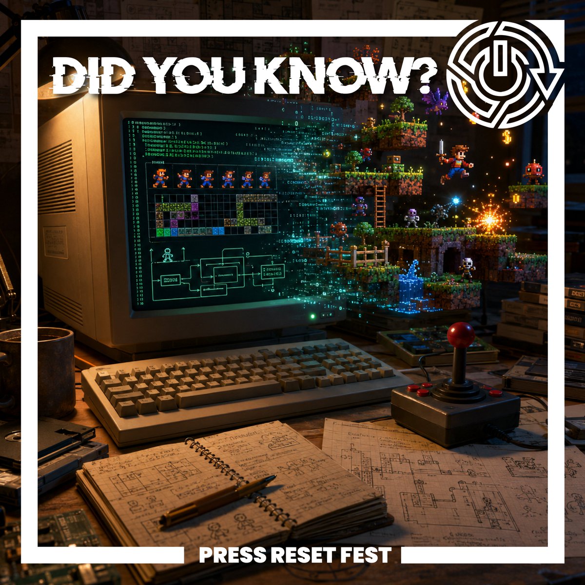 pressresetfest's tweet photo. Dawniej wiele gier powstawało razem z własnym silnikiem pisanym niemal od zera. Programiści sami tworzyli grafikę, dźwięk, fizykę, sterowanie i narzędzia do poziomów.

Która gra zachwyciła Was technicznie?

Press Reset Fest 2027!

#DidYouKnow #GameDev https://t.co/PTnaIhEmWr
