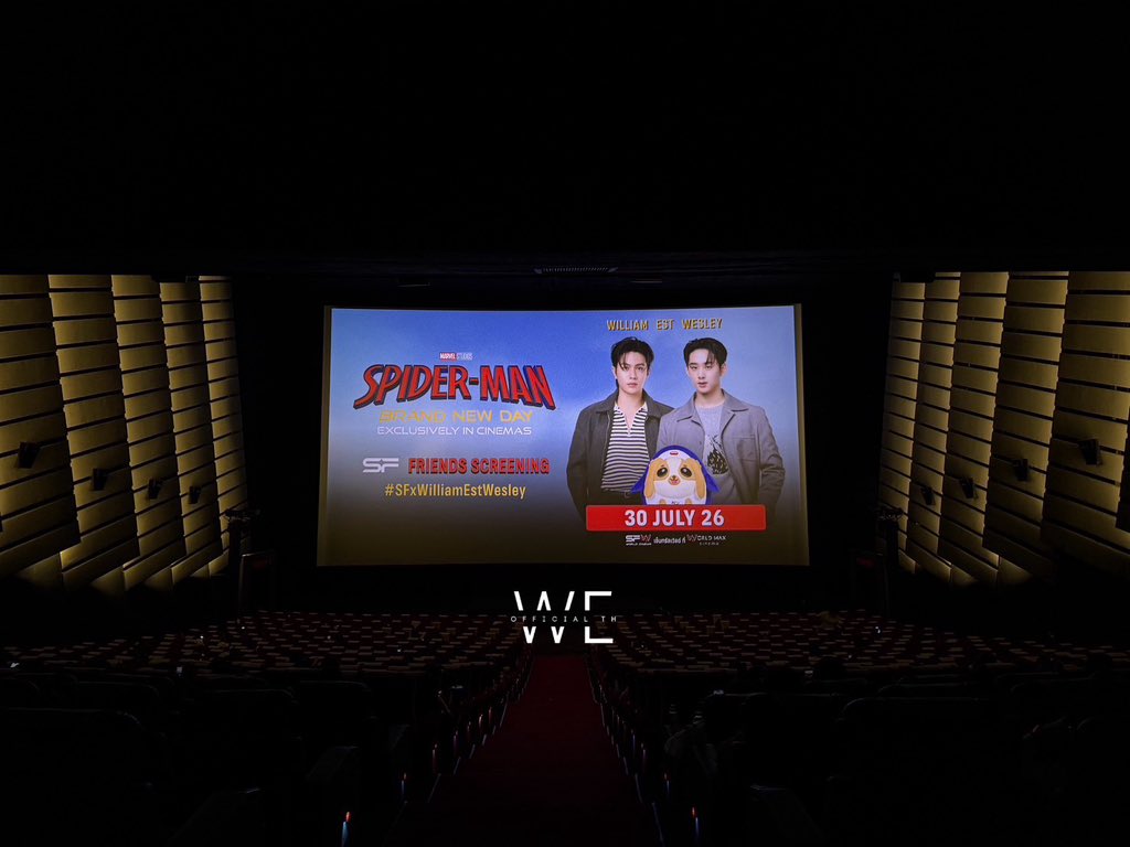 WEofficialTH's tweet photo. ขอให้ทุกคนที่ร่วมดูภาพยนตร์วันนี้ มีความสุข สนุกกับภาพยนตร์ และเอ็นจอยกับกิจกรรมร่วมกับ วิลเลี่ยม เอส เวสลีย์ กันน้าาาา 🎸🦈🥚🕷️🕸️

WILLIAMEST WESLEY SPIDEY
#SFxWilliamEstWesley
#WilliamEst #wesley https://t.co/kmJp4oXiTj