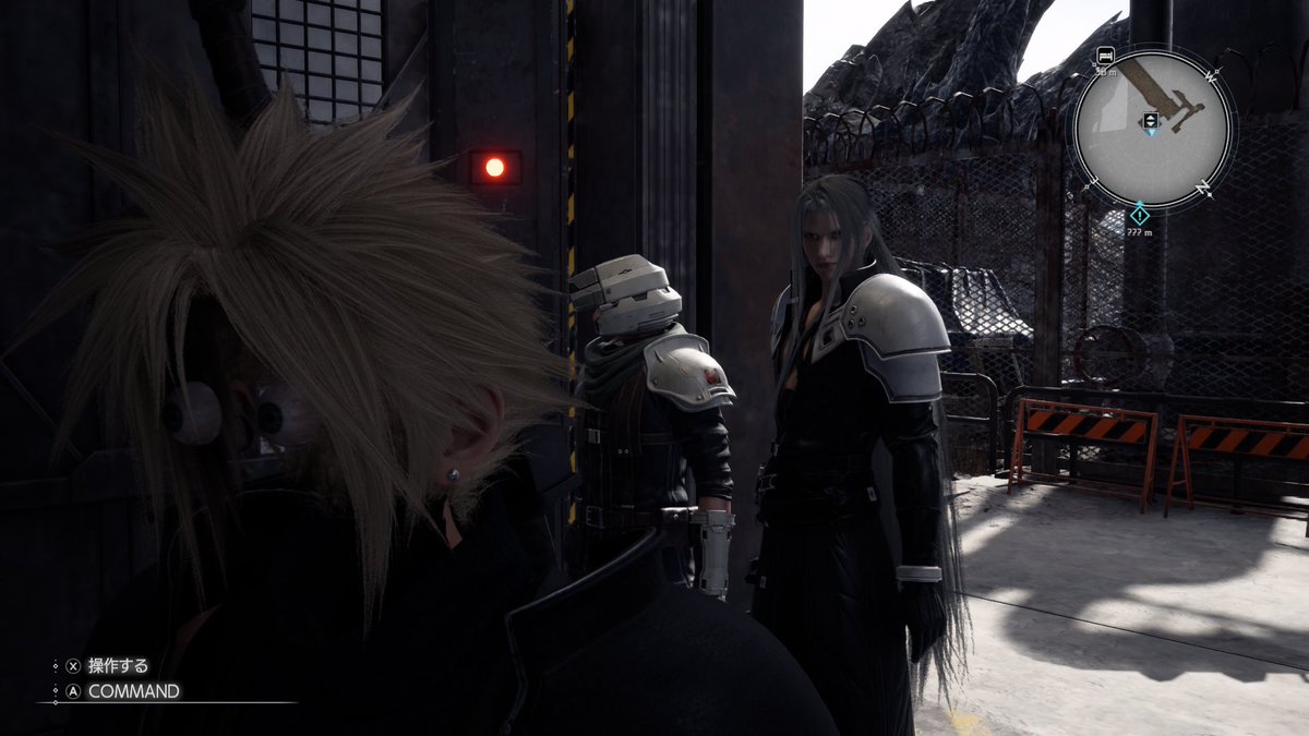 masa202305's tweet photo. ff7リバースちょっとずつすすめてるんだけど、クラウドが🫣🫣🫣

セフィロスさん、前にいるのクラウドだよね、、、？

#ff7 https://t.co/zT9GMdd9MX
