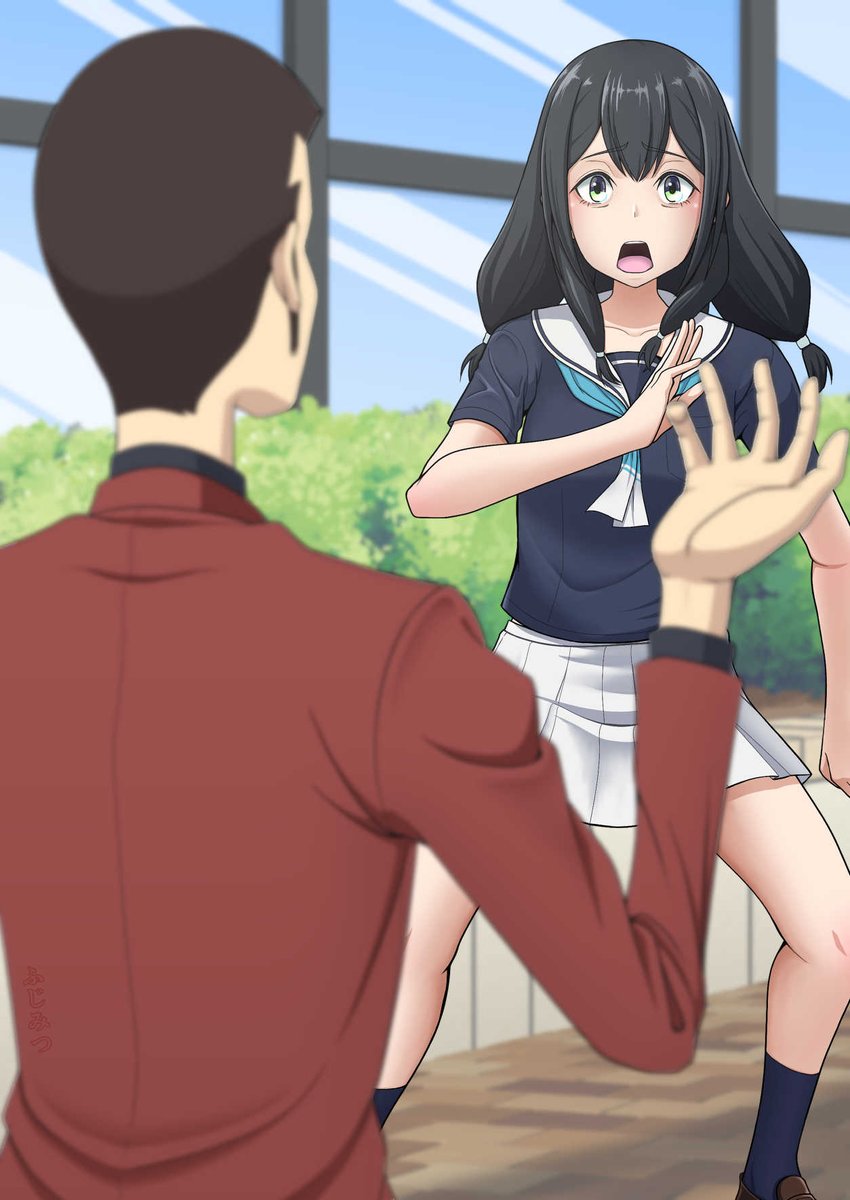 fujimitsuill's tweet photo. 某大手組織に勧誘される華野超美。 https://t.co/bPeM0V6EHz
