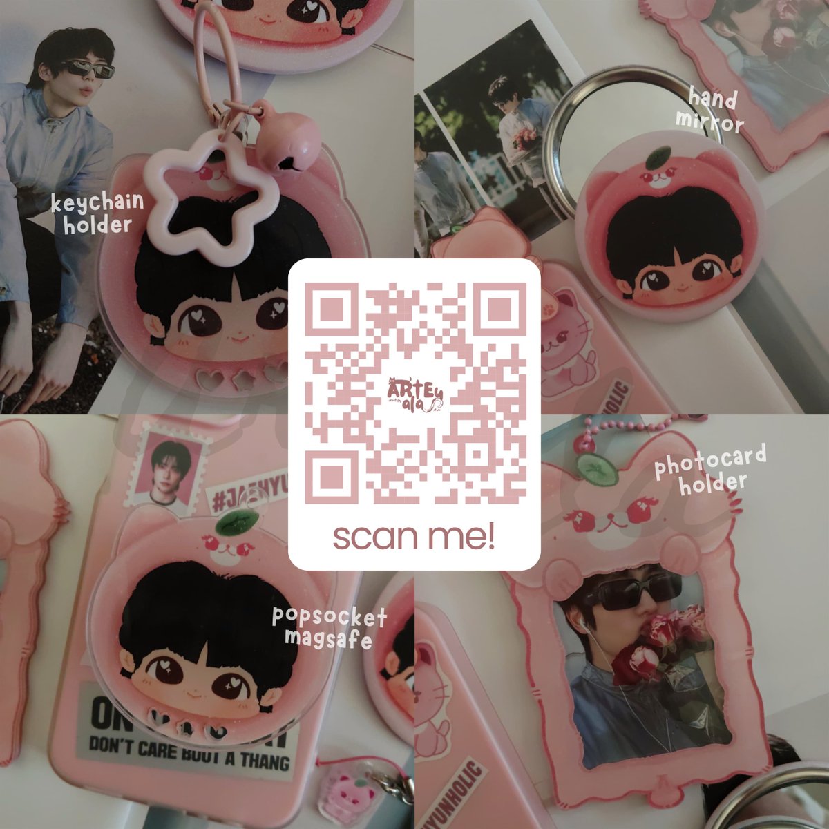 nctjaehyunfess's tweet photo. [OPEN PO] pinky-moong;chill kit 
by @arteuala 

‼️ close po - 3 agustus
temen-temen yang masih mau ikut po-nya bisa isi form atau scan qr dibawah ya, mohon maaf sekali akunku sakit jadi gabisa tag satu-persatu:( 

🧾form order: https://t.co/mHqxJO9M8x https://t.co/qsfiA4b4IR