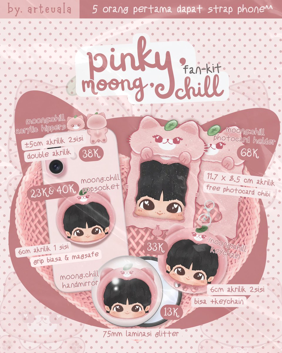 nctjaehyunfess's tweet photo. [OPEN PO] pinky-moong;chill kit 
by @arteuala 

‼️ close po - 3 agustus
temen-temen yang masih mau ikut po-nya bisa isi form atau scan qr dibawah ya, mohon maaf sekali akunku sakit jadi gabisa tag satu-persatu:( 

🧾form order: https://t.co/mHqxJO9M8x https://t.co/qsfiA4b4IR