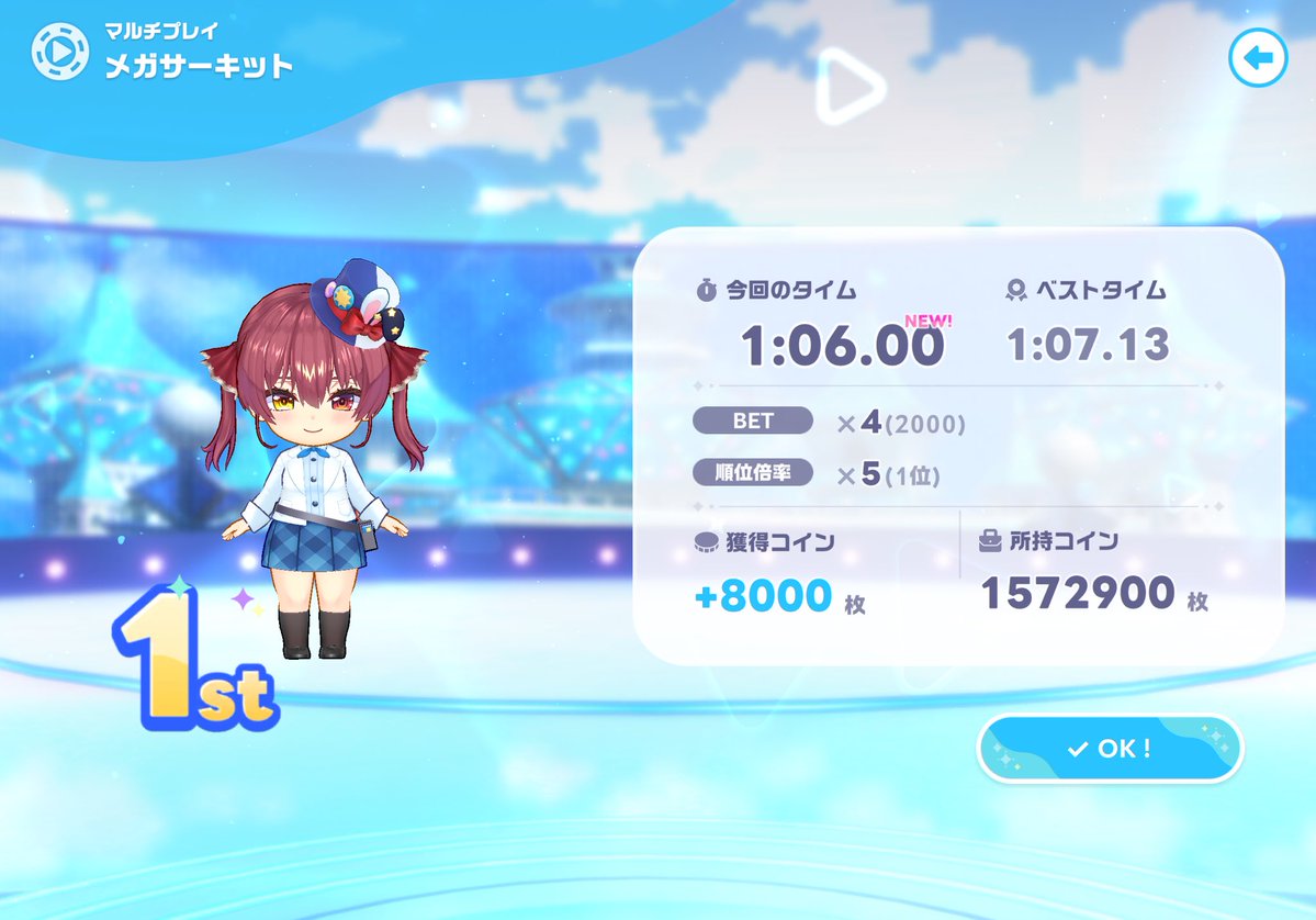 Aerith_q's tweet photo. メガサーキット1位100回‼️コイン170万！！
ホロドリ神ゲーや！

#ホロドリ https://t.co/ScHvRY0Bc9