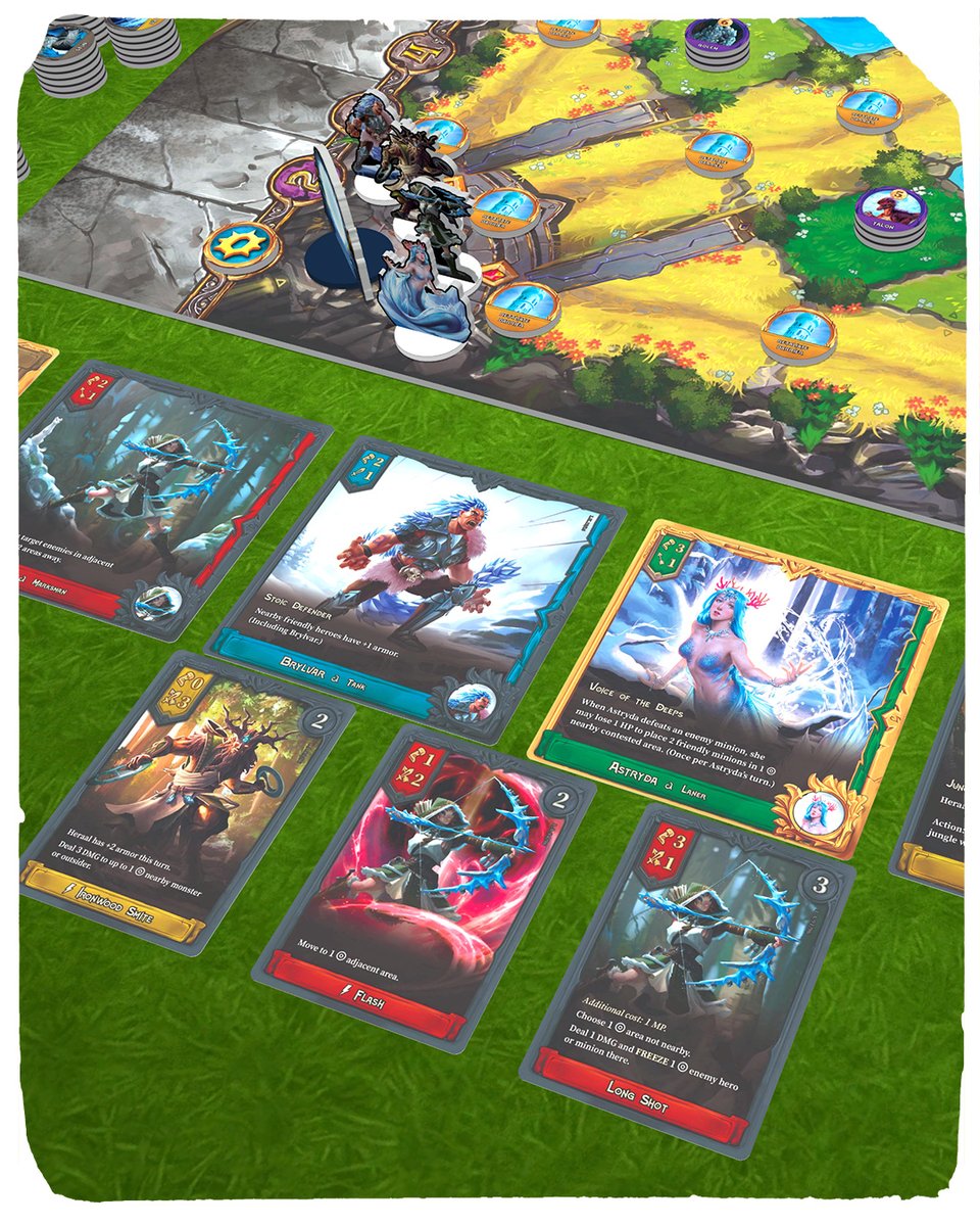 TabletopiaGames's tweet photo. ⚔️🛡️ Onward is now on Tabletopia!

Choose your hero, coordinate with your team, and battle for control in this fast-paced tabletop game inspired by MOBA action.

🎮 Play on Tabletopia – https://t.co/1I7qsB8Hrq

#Tabletopia #playontabletopia #Onward #boardgames https://t.co/nvcGZ2yEPM