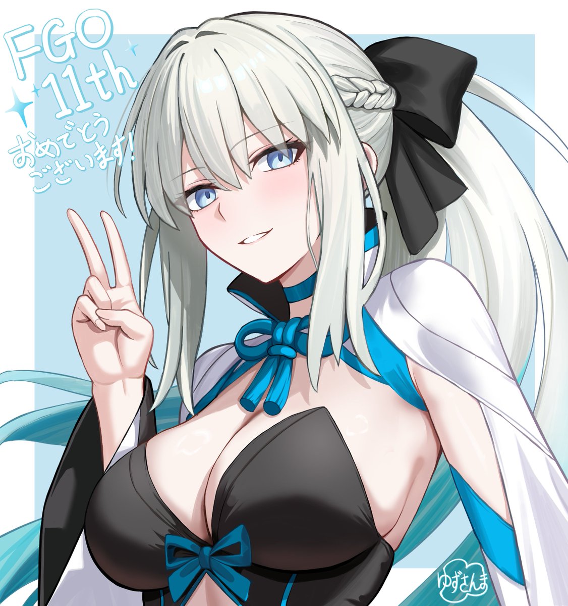 sanma_yuzu's tweet photo. FGO11周年おめでとうございます～！🎉🎉✨
#FGO
#FGO11周年メッセージ https://t.co/aUxJgqUu4O
