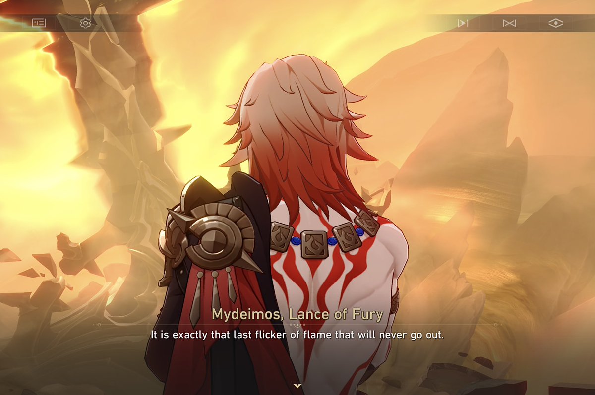 phailure33's tweet photo. do you remember how back in 3.7 mydei pulled the “nobody here knows this man the way i do, obviously, so listen closely-” card 😭 https://t.co/CrzVR8nEwn