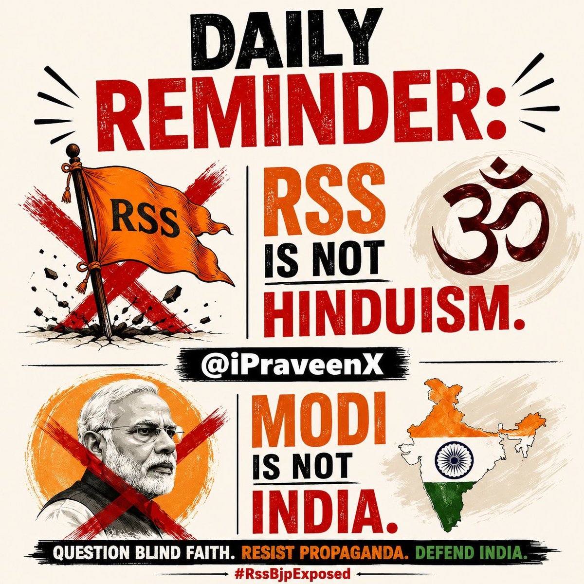 _Sweet_Parul_'s tweet photo. Daily Reminder 

RSS हिंदुत्व नहीं है।

मोदी देश नहीं है।

याद रहेगा या नहीं मित्रों...) https://t.co/gUaOXxdzKB