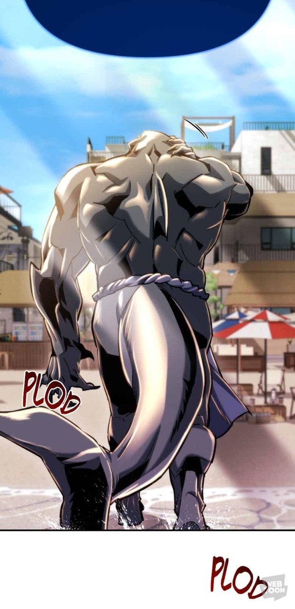 8eh3moth's tweet photo. A Manhwa recommendation. 

Name: Hiding a Warehouse in the Apocalypse. Max Chapter : 97 ATM. 
Free on Webtoon!

It have Lizardmen, and Shark wearing Fundoshi. (They appear late in the series and died already)
Also his Skeleton knight.

Check reply for more due to image limit. https://t.co/eyR1aPsjTN