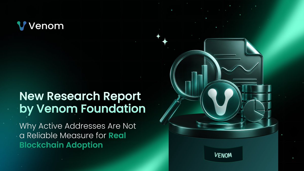 VenomFoundation's tweet photo. ➡️ Time to Move Beyond Active Addresses ➡️

Venom Foundation’s new report calls out active addresses as an unreliable metric for blockchain adoption. ���� Many are inflated by Sybils, bots, and automated activity, giving a false picture of real user growth.

They propose better, manipulation-resistant metrics focused on genuine usage.

🔍 Check out the full details in Blockchain Reporter: 🔗 https://t.co/TCRnhaeVvK