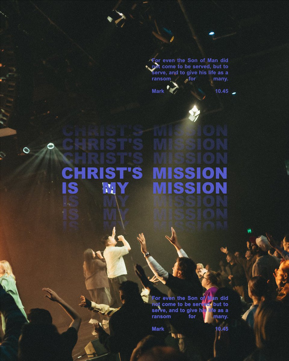 PlanetshakersCC's tweet photo. Christ’s mission is my mission.

To serve. To love. To give. To reach people with the hope of Jesus.

“For even the Son of Man did not come to be served, but to serve.” - Mark 10:45 ❤️‍🔥 https://t.co/I00OJKB5qj
