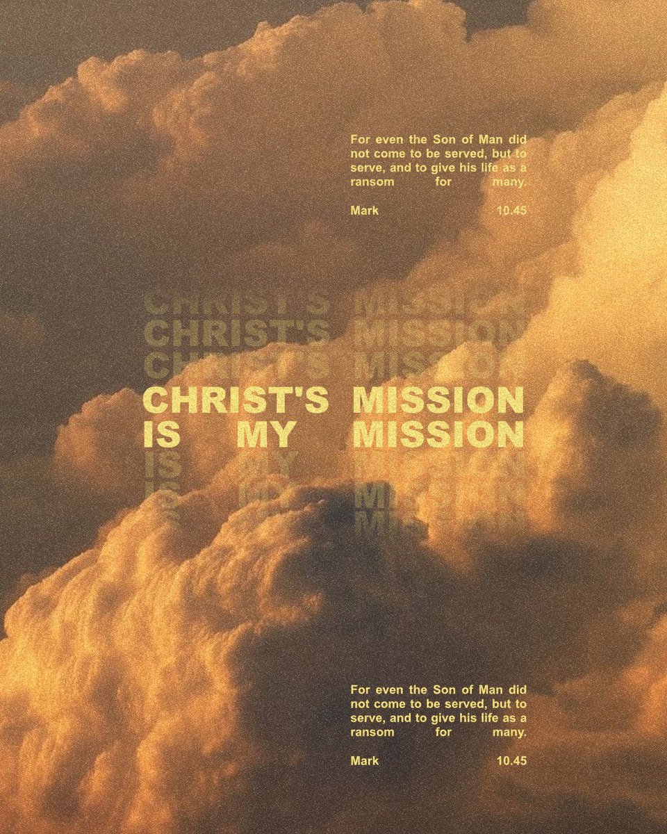 PlanetshakersCC's tweet photo. Christ’s mission is my mission.

To serve. To love. To give. To reach people with the hope of Jesus.

“For even the Son of Man did not come to be served, but to serve.” - Mark 10:45 ❤️‍🔥 https://t.co/I00OJKB5qj