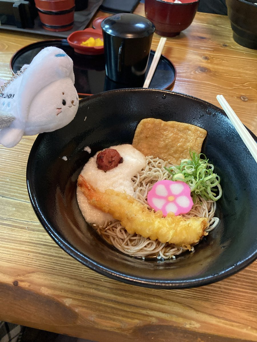 atelierfeuille's tweet photo. きゅ〜しゅう旅行中
「飛梅みたいにいつだってぼくもご主人のもとに飛んでいくきゅ！」
「これ何ー？美味しそう！」
太宰府の梅ヶ枝餅、好きなんよねぇ…
お昼ご飯食べたうどん屋さん、店員さん温かい人たちでした☺️

#しろたん　#太宰府 https://t.co/KVIWuXulra