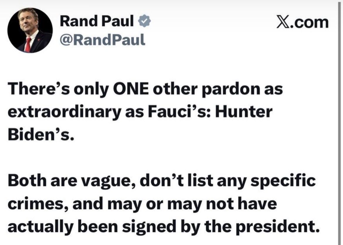 595sparky's tweet photo. Can any supporter of Fauci explain why he was one of two people that got an auto pen pardon dated back to 2014?

It’s amazing how so many people on the left disregard obvious government corruption because they hate Trump so much.

Ignorant people you are.

 #morningjoe https://t.co/CnLxbCuzJl