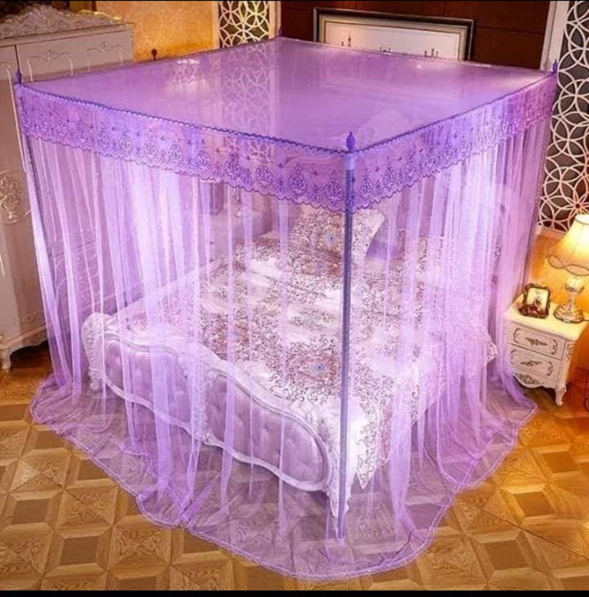 Jayneitems's tweet photo. @EstherPassaris @AfrikParliament 4stand Mosquito net
🔷Very strong metal 
🔷 Size 4×6,5×6 &amp;6×6
🔷 Colours pink, purple, cream &amp; white
💫@1.1.9.9
call or Whatsapp 0.7.0.1.4.6.0.6.0.1 https://t.co/Y6eSF71CI9