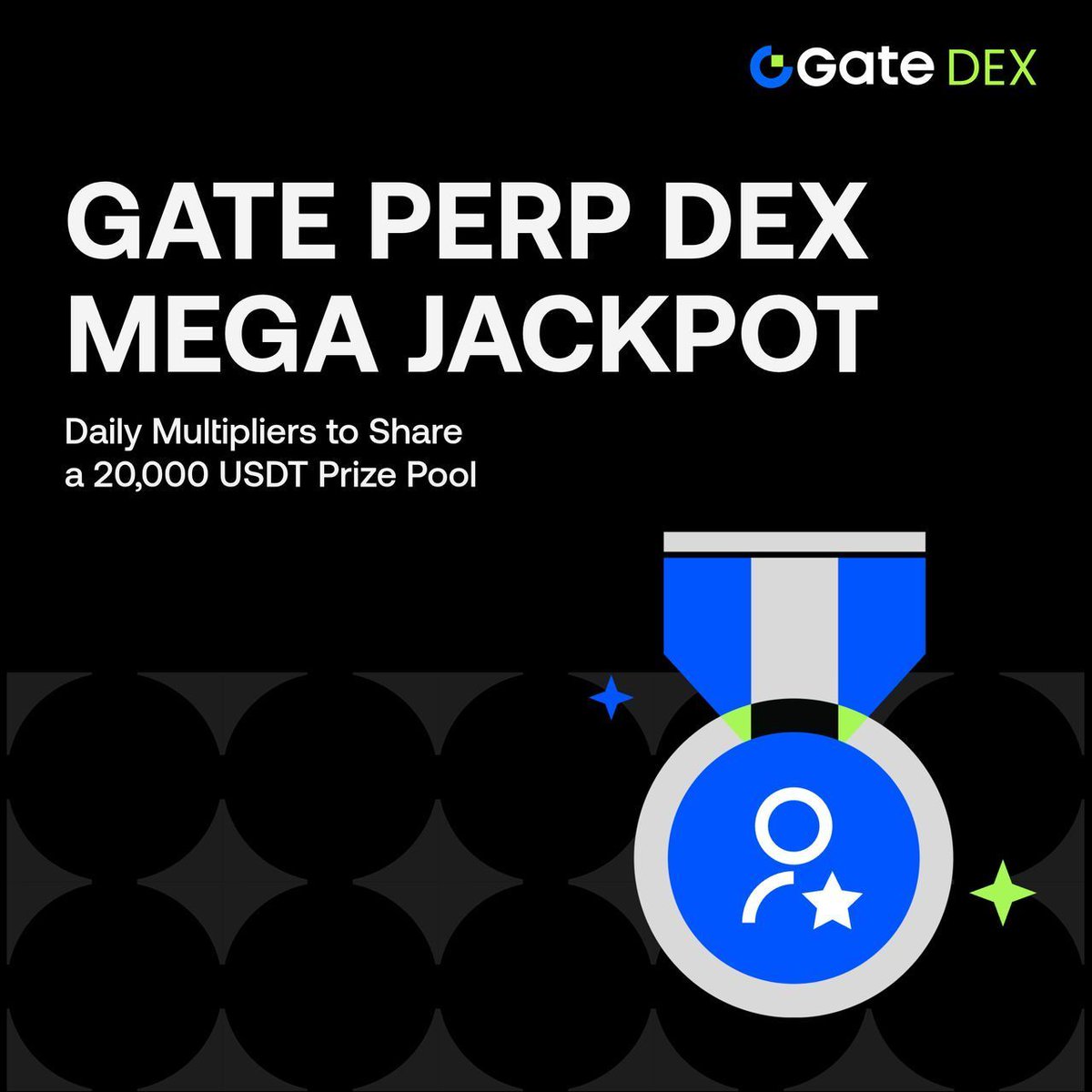 GateDEX's tweet photo. 🚀 Gate DEX Mega Jackpot is LIVE!
 🎰 Daily Multipliers. Bigger Scores. Bigger Rewards.

Trade Gate DEX Perpetual Contracts and collect Jackpot Score with daily changing multipliers.

🔥 1× | 2× | 3× | 5× Multipliers
💰 Reach Jackpot tiers and share a 20,000 USDT prize pool

📅 Jul 30 – Aug 13

🎯 Ready to hit the Mega Jackpot?

Trade now 👉 Gate Perp DEX 
https://t.co/fkg6qvKtSl
More details：
https://t.co/FMThXVeCIO