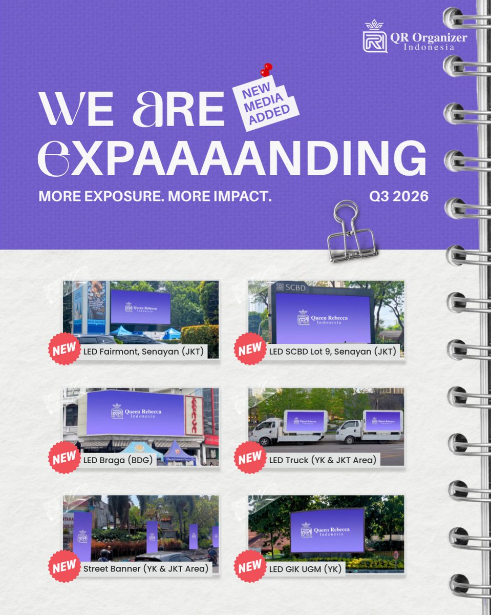 qr_organizer's tweet photo. We are now available at SENAYAN and BRAGA. 
Street banners? LED Truck? We've got you covered!~

Sekarang pilihan media buat fan project sampai concert projectjadi makin banyak!🤩
Psstt. Bentar lagi juga bakal ada promo spesial Hari Kemerdekaan loh. 
Jangan sampai ketinggalan yaa! https://t.co/O7VgaVDken