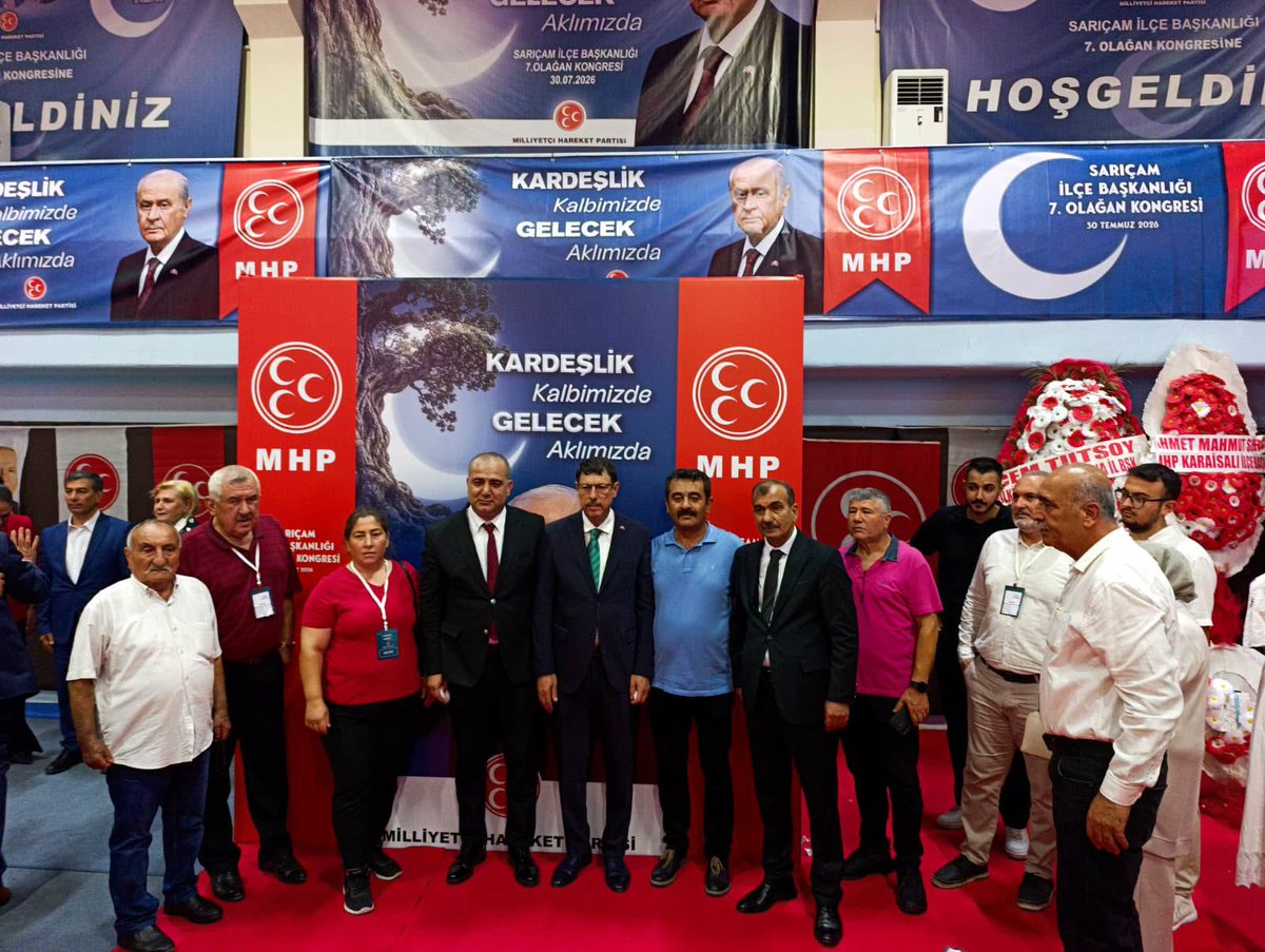 yuregirmhp's tweet photo. Sarıçam İlçe Başkanlığı'mızın 7. Olağan İlçe Kongresi'ne katılmaktan büyük bir onur ve memnuniyet duyduk. Katılım ve misafirperverliklerinden dolayı  Sarıçam İlçe Başkanımız ve kıymetli teşkilatına teşekkür ediyor; yeni dönemin hayırlara vesile olmasını diliyoruz. https://t.co/CDRsL1Nt6N