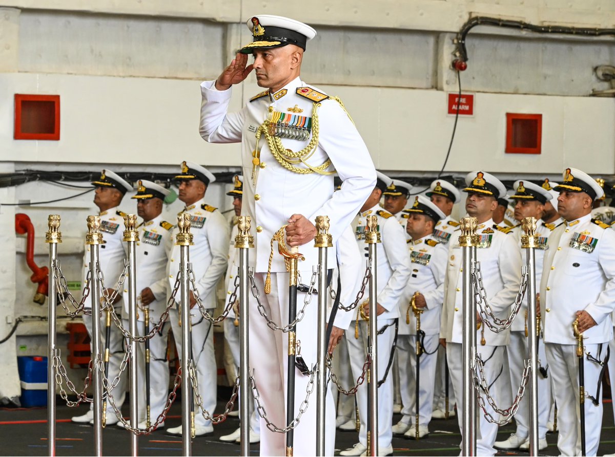 IN_WNC's tweet photo. Change of Guard in #WesternFleet 

RAdm Srinivas Maddula assumed command of the #WesternFleet from VAdm Vivek Dahiya on 29 Jul 26.  

The Flag Officer is an alumnus of National Defence Academy #NDA, United States Marine Corps Command and Staff College, Virginia #USMCCSC and #InNWC Goa. He has held key command and staff appointments both ashore and afloat, including Command of INFACT80, IN ships Nipat, Ganga, Godavari and Trikand, and the base depot ship INS Kadamba.   

On assuming Flag rank, he served as #FOST in #SNC Kochi and #ACNS (FCI) at #NHQ New Delhi.

@indiannavy
@Indiannavymedia
@DefPROMumbai
@IN_WesternFleet