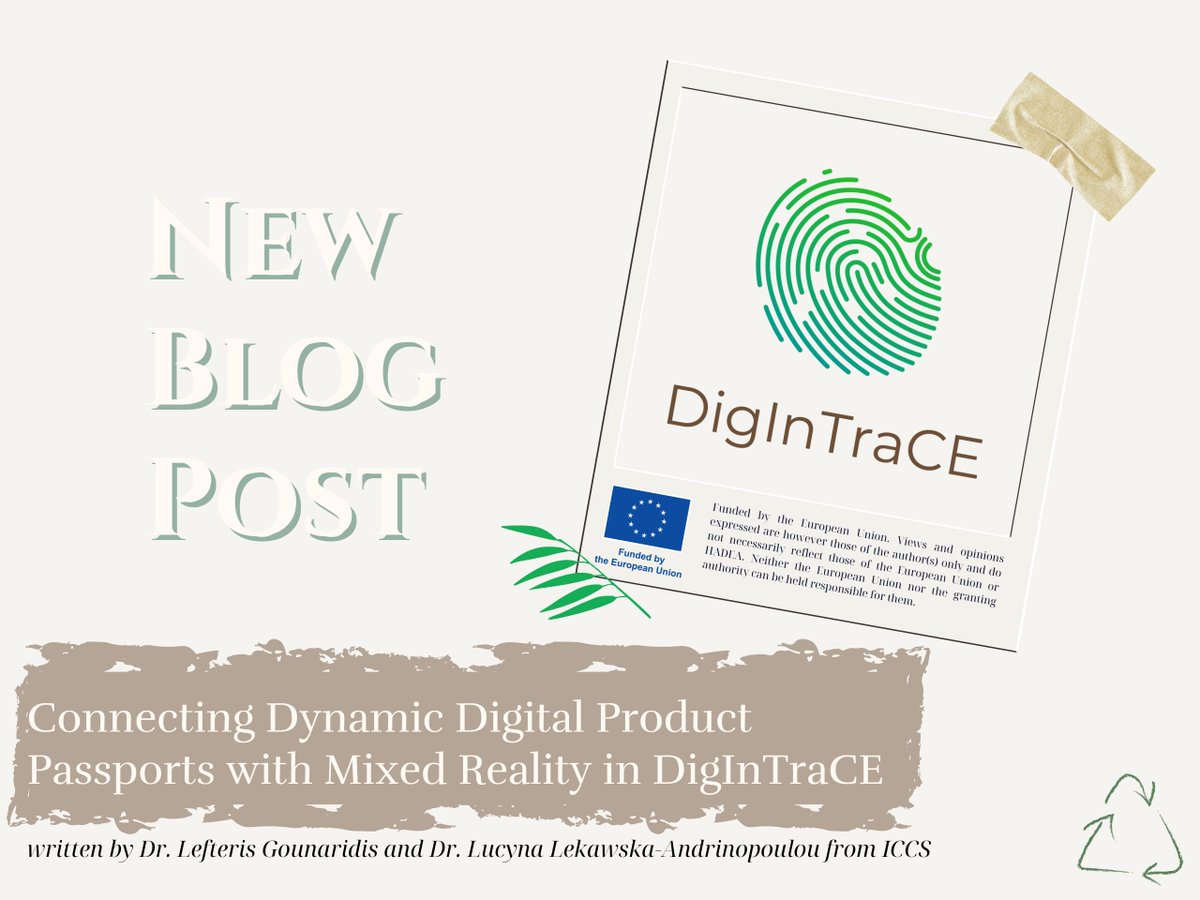 digintrace's tweet photo. Our new #DigInTraCE article from @ISENSE_GROUP explores how dynamic #DigitalProductPassports, blockchain-enabled traceability &amp; #MixedReality can support circular value chains &amp; the Right to Repair.
👉 https://t.co/k3xprWiC3U https://t.co/6wFzYnP5E4