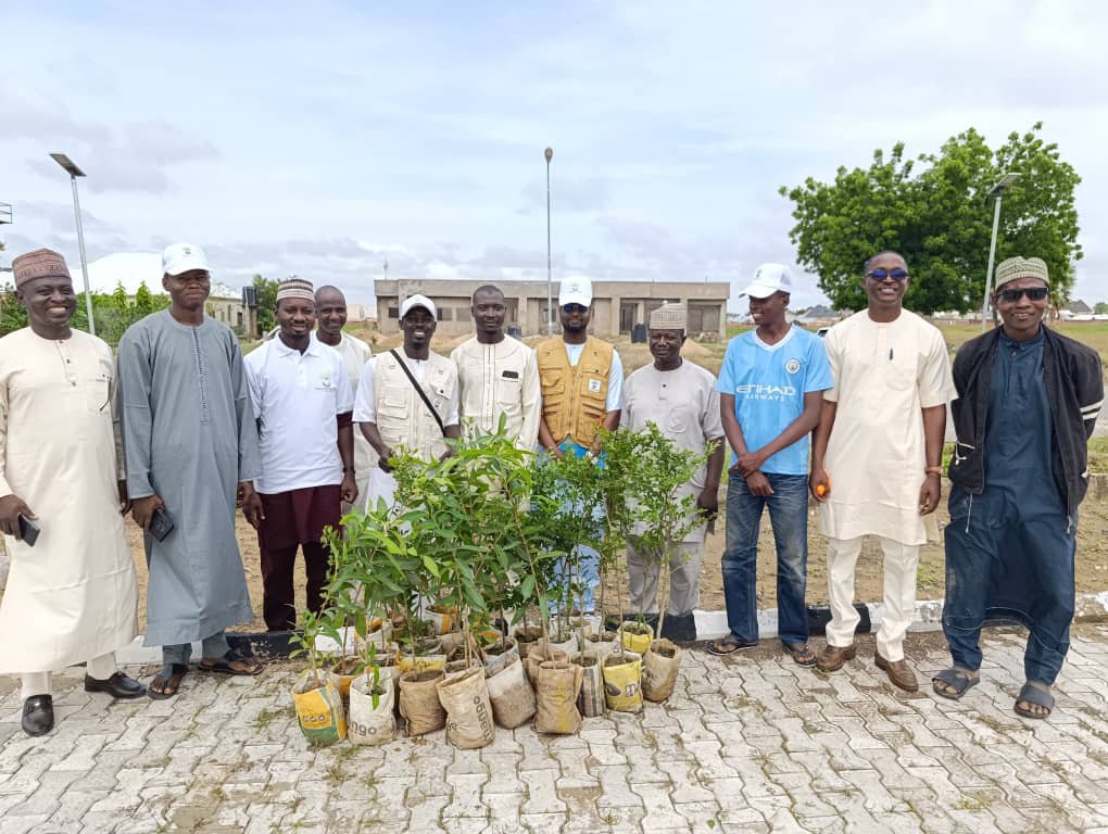 GreenerSpaceNG's tweet photo. GSF handed over seedlings today to:
1. Federal Medical Center, Gusau
2. Zamfara State Ministry of Women Affairs and Social Development

Collaborations like this drive tree planting across institutions for a greener, climate-resilient Zamfara. 
#GSF #TreePlanting #Zamfara https://t.co/DNJ5TxZAWG