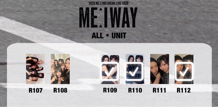 uimnim's tweet photo. @_ ME:I WAY トレカ交換

譲 ： 画像1枚目

求 ： R111 , R107 , R108

ツアー手渡し希望💘
お心当たりのある方お気軽にお声掛けください

 #ME_I交換  #ME_I_交換 https://t.co/wFZWEUJFf3