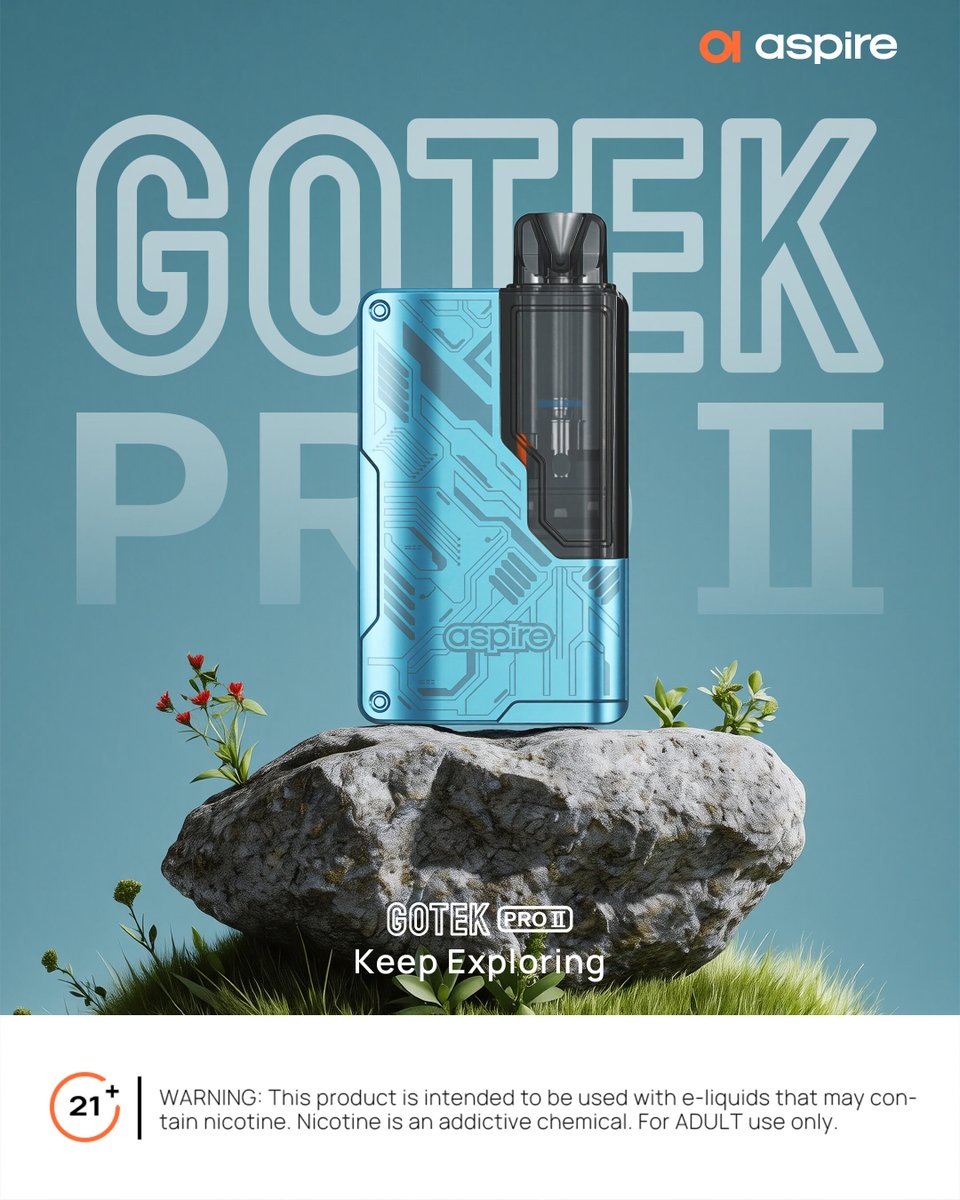 aspirecigs's tweet photo. The legend evolves 🪐
Aspire Gotek Pro II officially launch!
FYI: https://t.co/7lK0ope58N
#Aspirecigs #GotekProII #Aspiretech #Podsystem #AlwaysAspire
Warning: For 21+ Adults Only! https://t.co/heFHmVlZvP