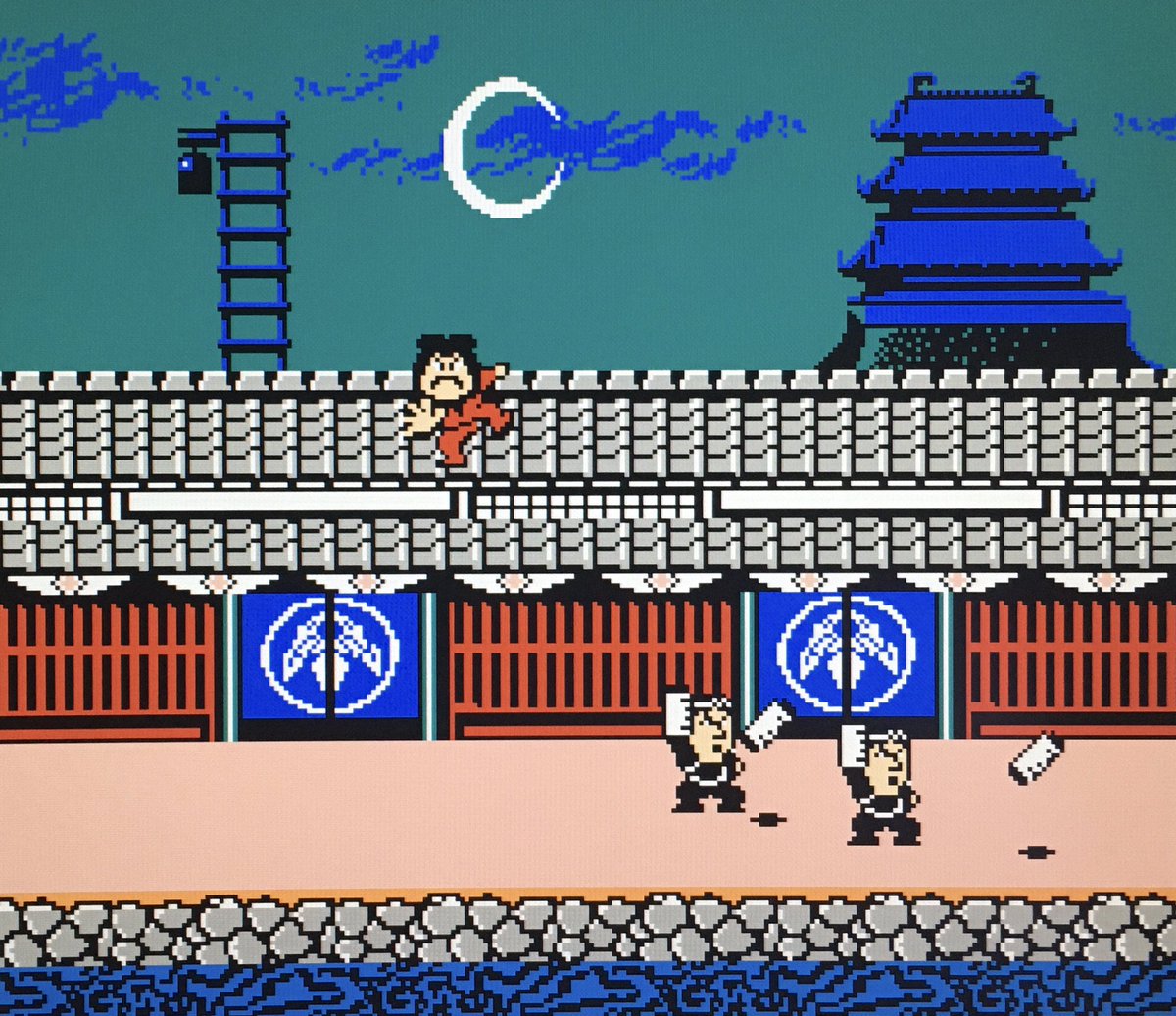 game_tanteidan's tweet photo. 本日はファミコン『がんばれゴエモン！ からくり道中』が発売されて40周年です。おめでとうございます！ https://t.co/eTnoGkb1zy